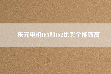 東元電機(jī)IE3和IE2比哪個能效高