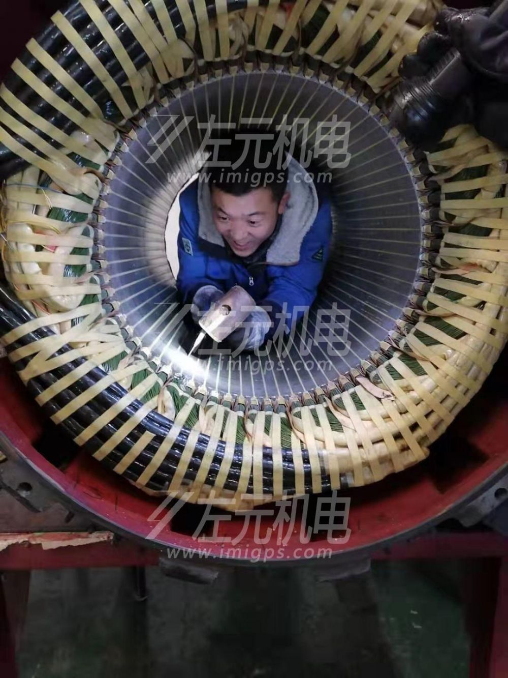焦化企業(yè)AEM品牌132KW電機維修