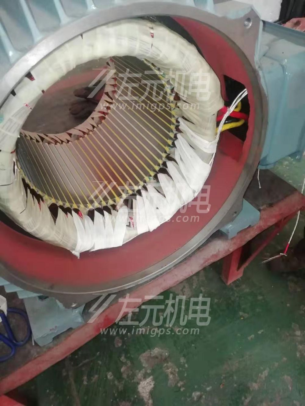 90KW電機加裝測溫元件